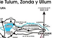 Mapa de Ullum y Zonda San Juan